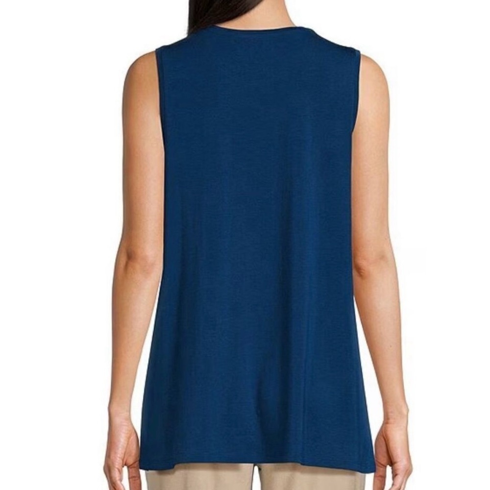 EILLEEN FISHER WOMENS TENCEL Tunic tank top - Picture 2 of 6